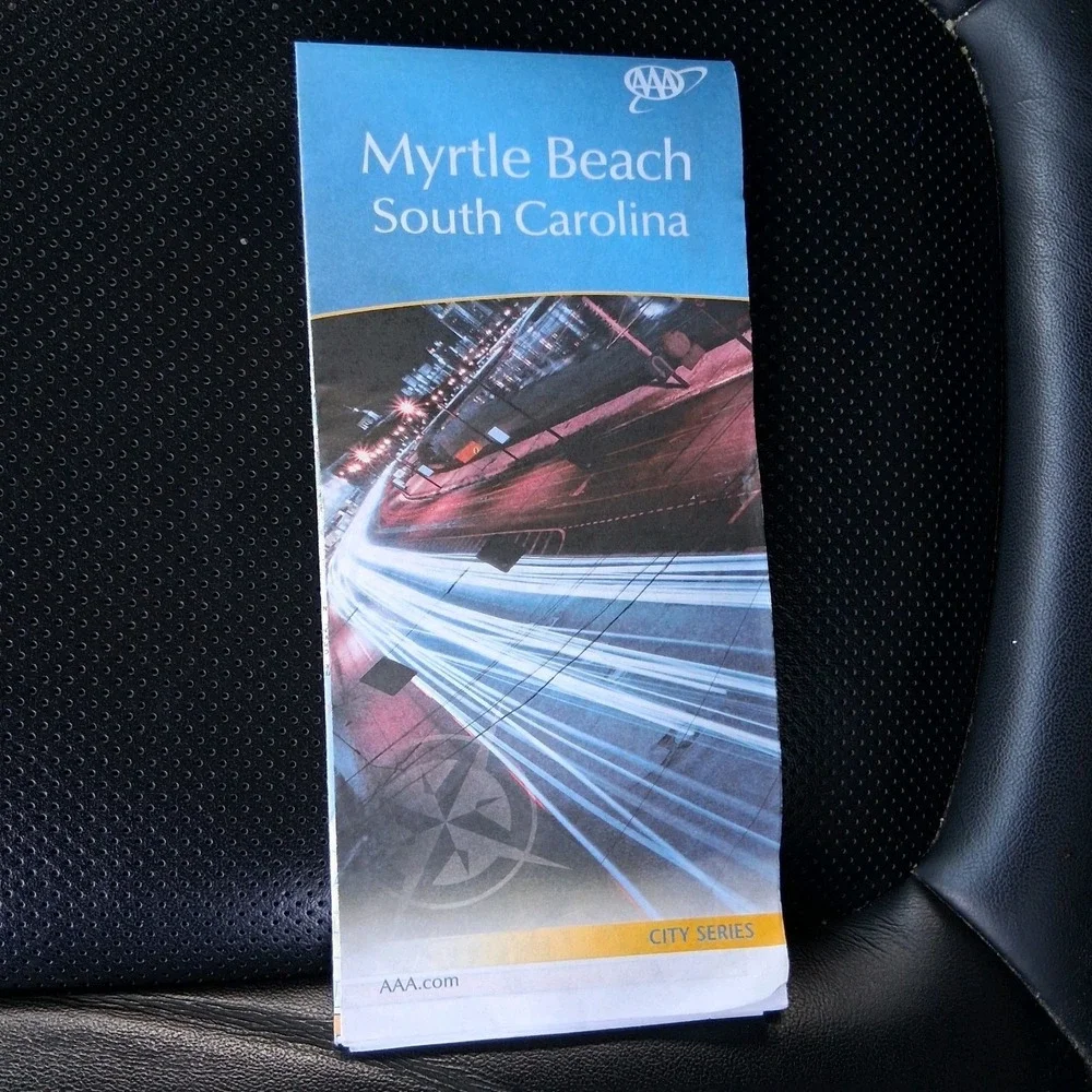 MYRTLE BEACH SOUTH CAROLINA SC City Series Map AAA Road Tour Map GUC